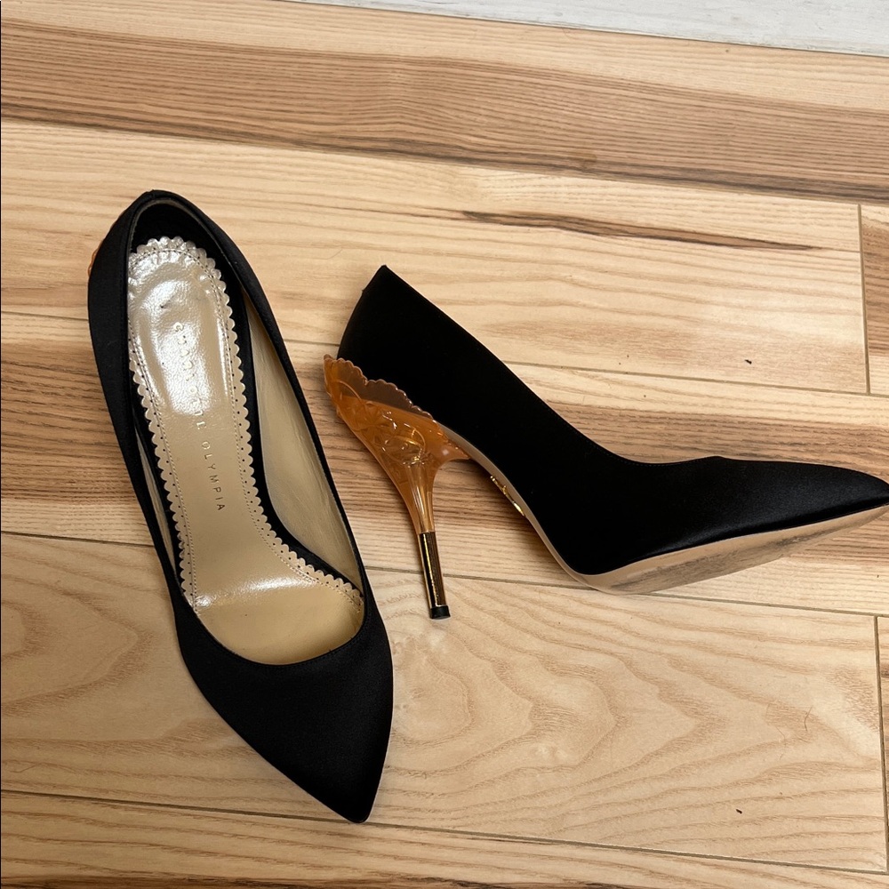 Charlotte Olympia satin pumps